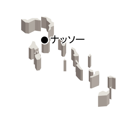 バハマ国無料フリーイラスト｜首都名・立体(白)